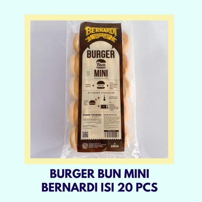 

(Allthebest) Bernardi roti Burger Bun Mini Isi 20pcs