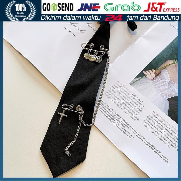 Dasi Hitam Fashion Korea Design Neck Tie Gothic/ Grunge/ Punk *