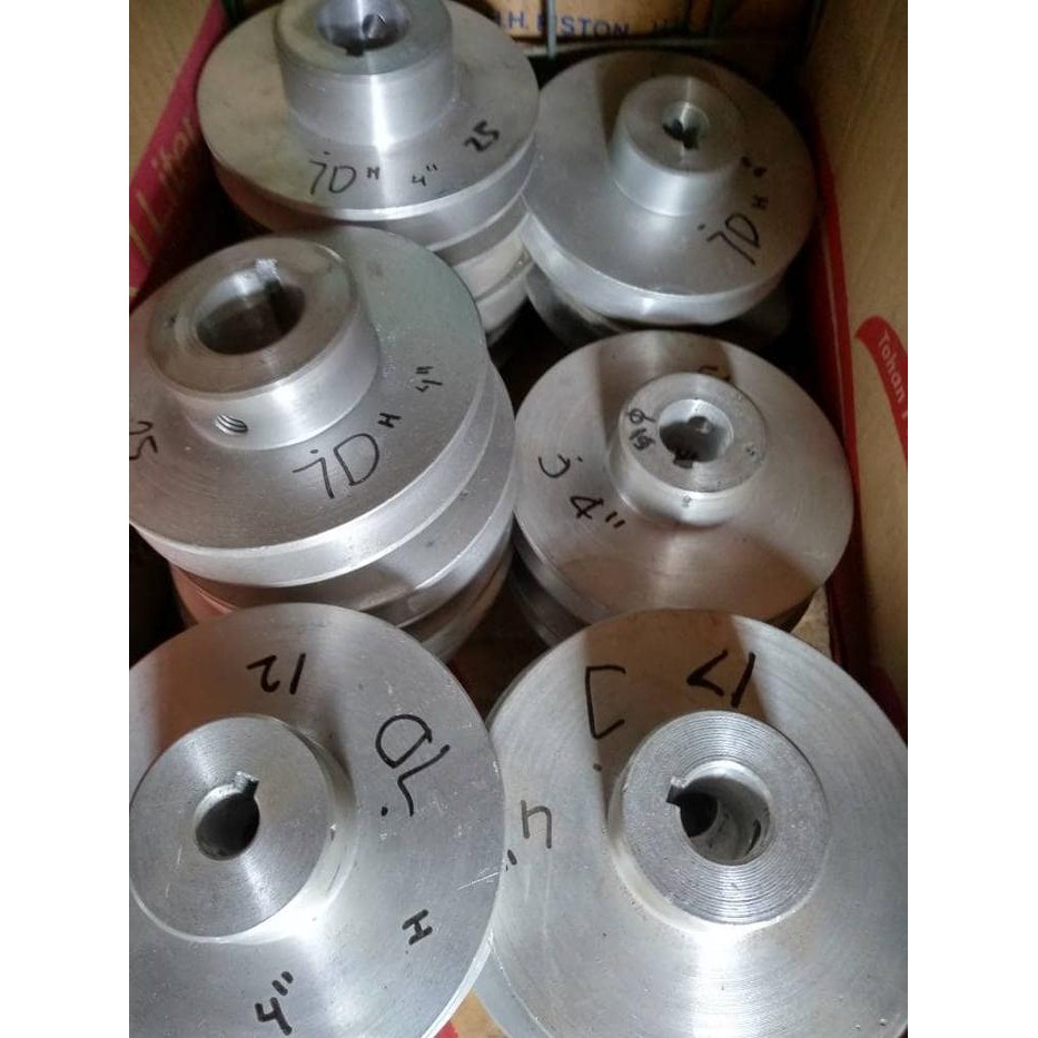 pulley / pulley almunium / alumunium A1 4" / 10cm *