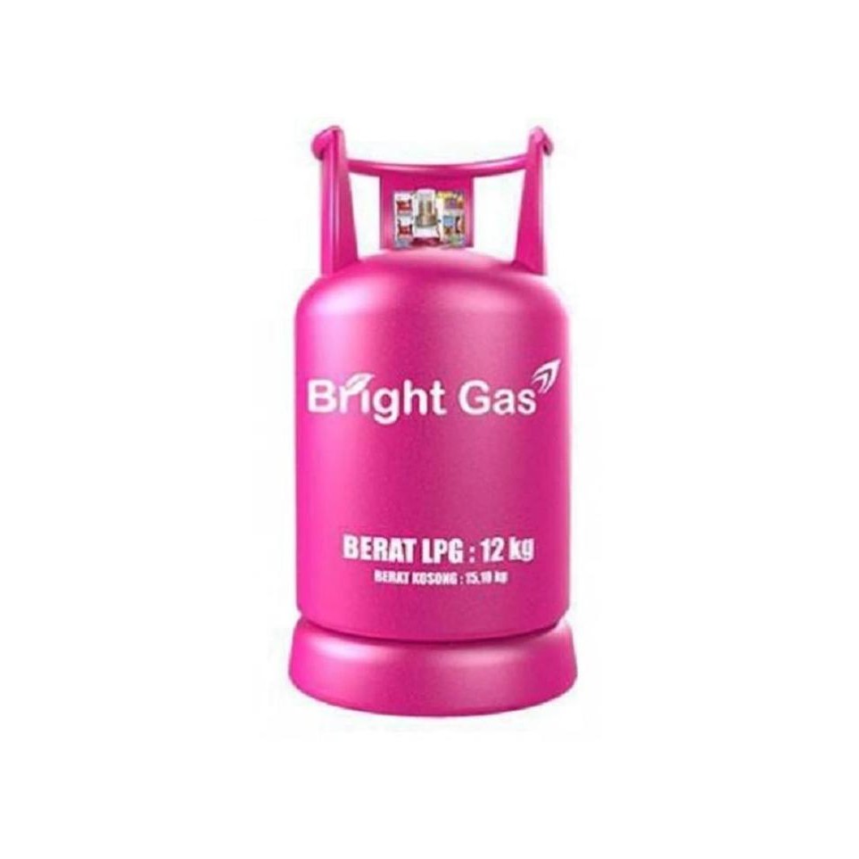 Tabung Lpg 12 Kg Kosong ( Tanpa Isi ) Bright Gas Pink / Elpiji Biru