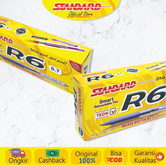 

Kenko Stationary - Pulpen R6 ( Alat Tulis / Pen / Ballpoint / Pena )