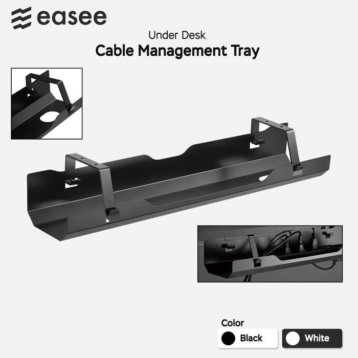 

Kenko Stationary - Easee Under Desk Cable Management Tray Organizer / Rak Kabel Bawah Meja / Cord