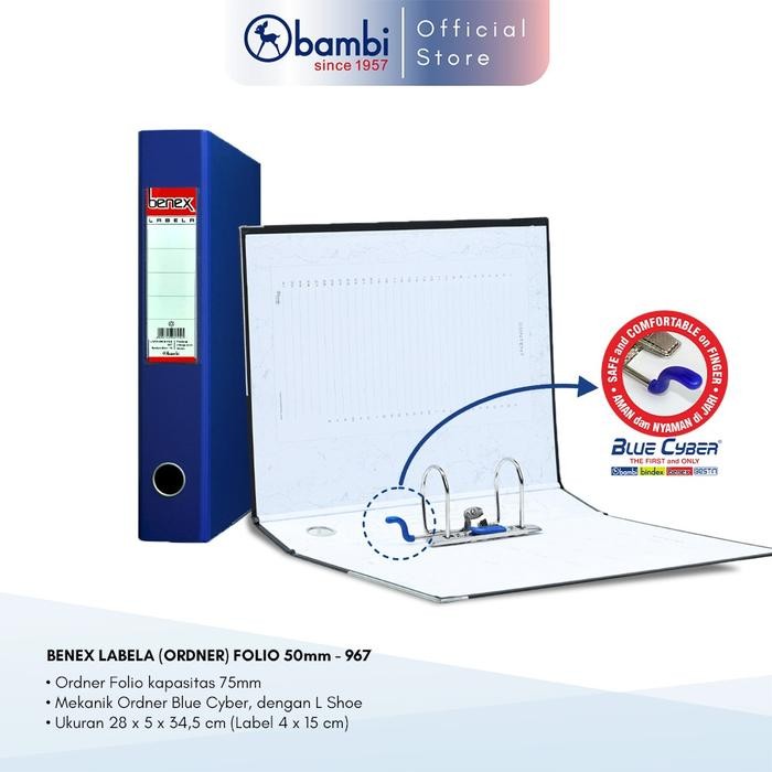 

Benex Labela Lever Arch File Ordner Folio All Colour Medium Size 50 Mm Original