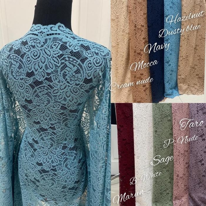 BROKAT KATUN / brokat katun fatmawati / kain kebaya / lace