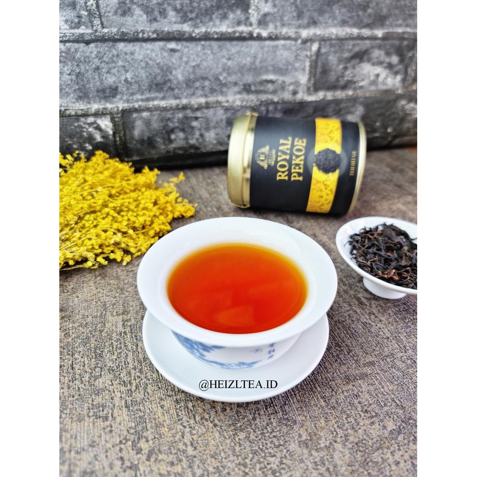 

Heizl Royal Pekoe Black Tea Daun Teh Hitam Orange Pekoe Special Premium Organic Sugar Free 50Gr