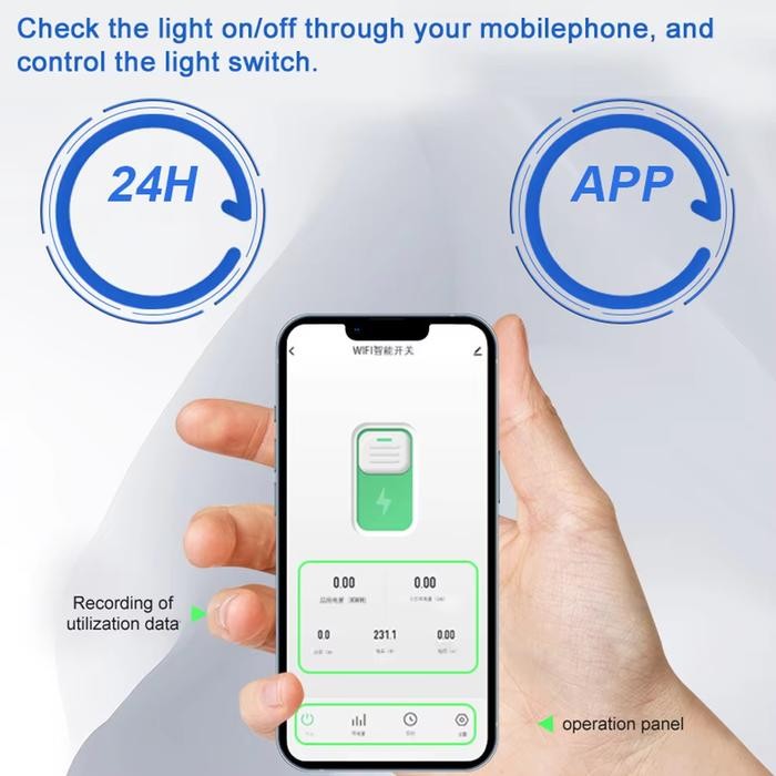 Paling Berkualitas Mcb 1 Phase 63 A Din Rail Listrik Otomatis 300 V Smart Wifi Kwh Meter Timer