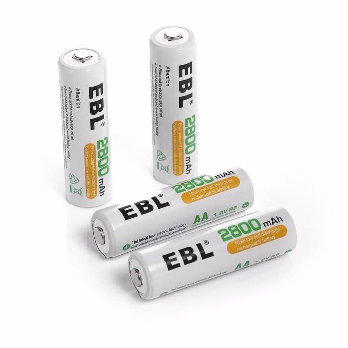 Baterai Ebl Rechargeable Aa 2800Mah Pasti Ori