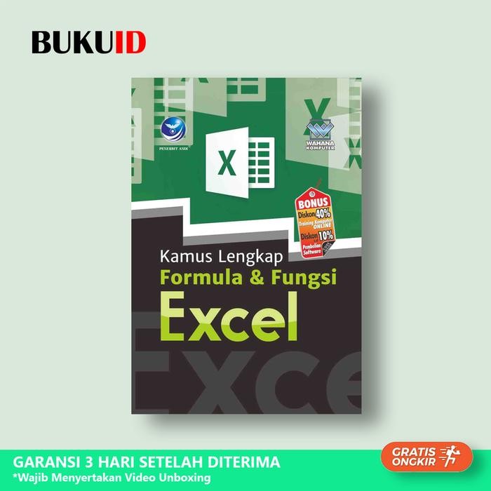 

Buku Kamus Lengkap Formula Dan Fungsi Excel