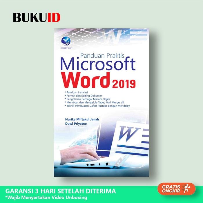 

Buku Panduan Praktis Microsoft Word 2019