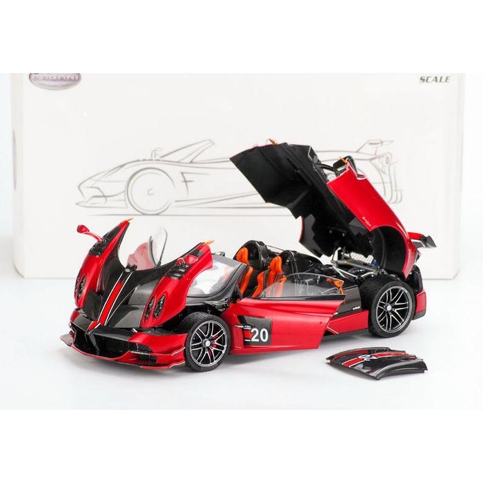 1/18 LCD PAGANI HUAYRA BC ROADSTER RED DIECAST MINIATUR NOT AUTOART