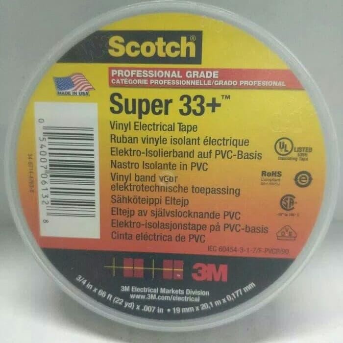 SOLASI 3M SCOTCH SUPER 33+/SOLASI SUPER 33+/ISOLASI 3M/ISOLASI HITAM