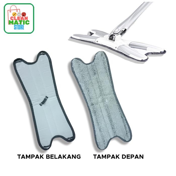 Terbaru X-Shape Flat Mop Refill