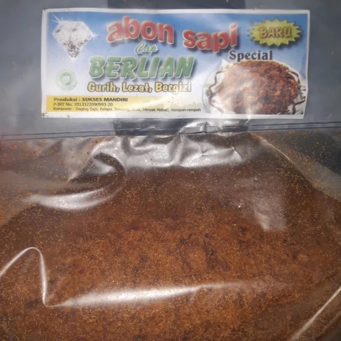 

Abon Sapi Merk "Berlian" Kemasan 1Kg