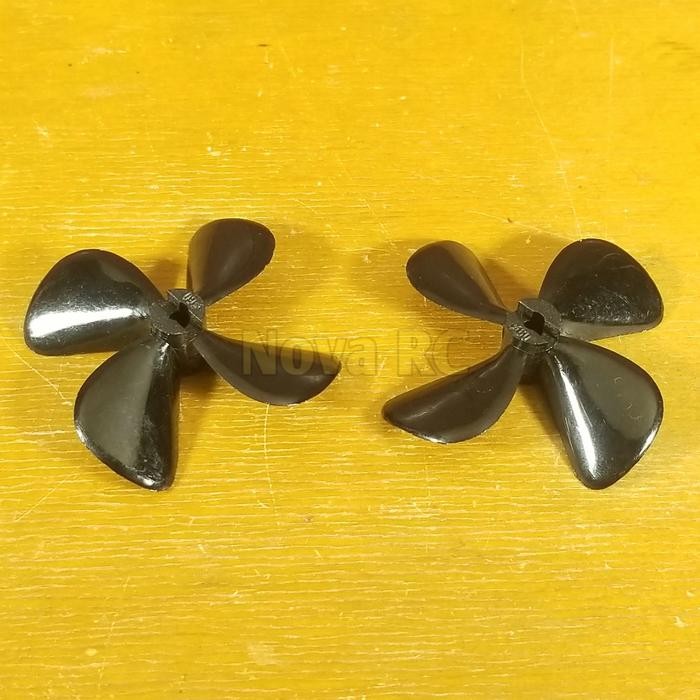 Rc Boat Propeller 4 Blade 60Mm Id4Mm Cw/Ccw Nylon Abs Super Strong Best Seller
