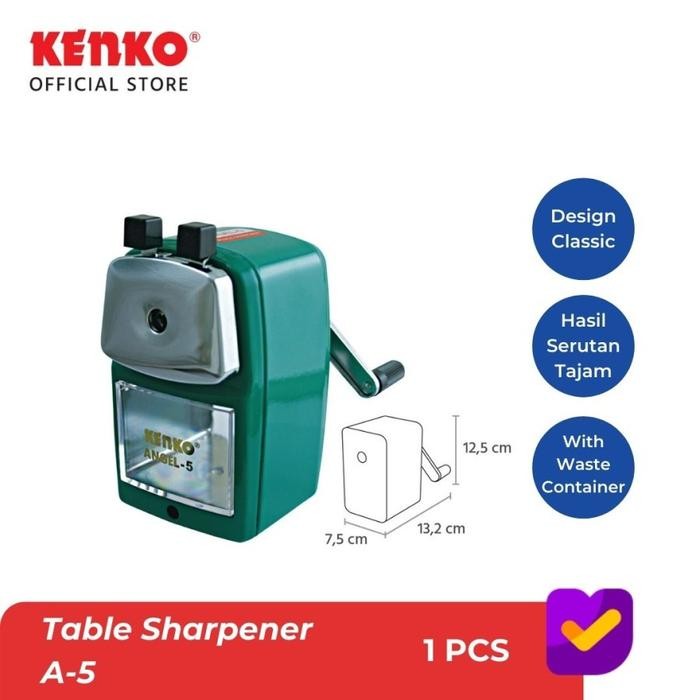 

Kenko Sharpener A-5 Hijau / Biru / Abu - Abu