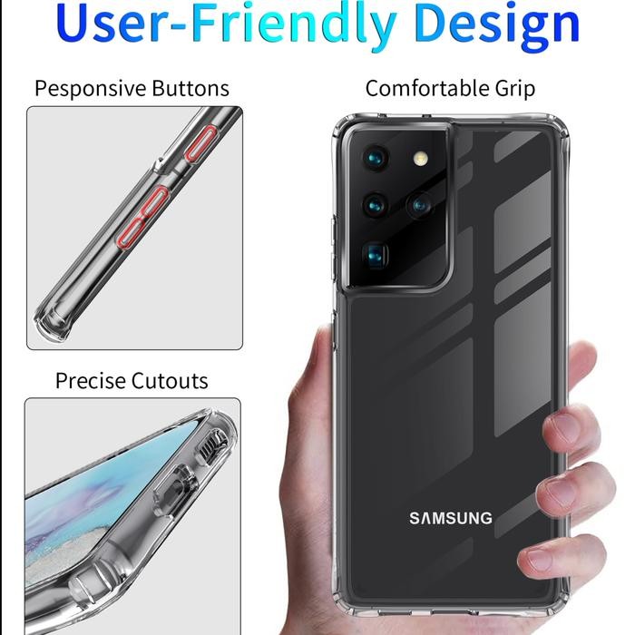 TERBARU SAMSUNG GALAXY S21 ULTRA 5G FUZE ULTRA HYBRID HARD SOFT CASE PC CAFELE - SAM.G S21 ULTRA,