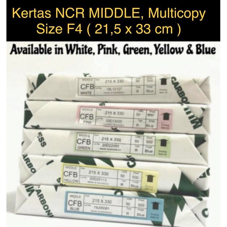 

Ncr , Merk Multicopy , Middle Ukuran Folio