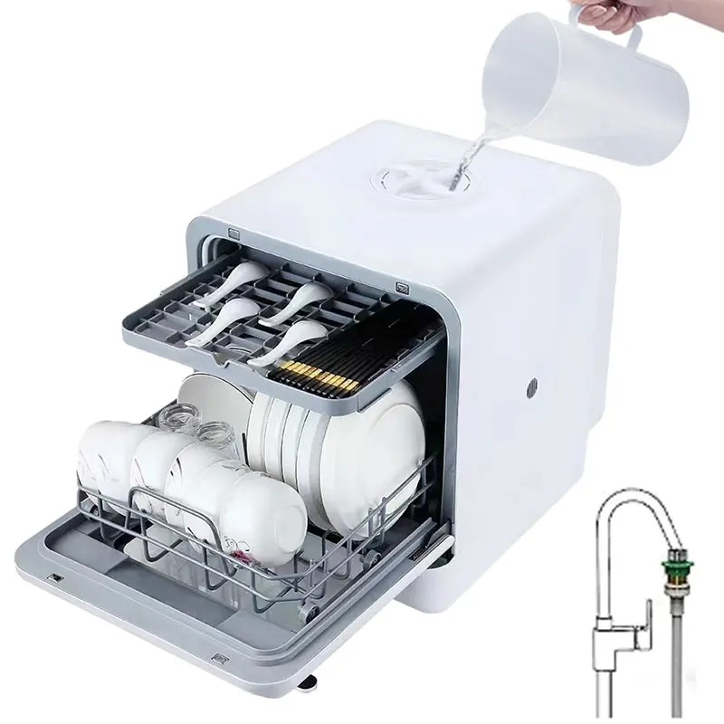 BEST Desktop Dishwasher Home Installation Free Mini Dishwasher Portable Fully Automatic Intelligent 
