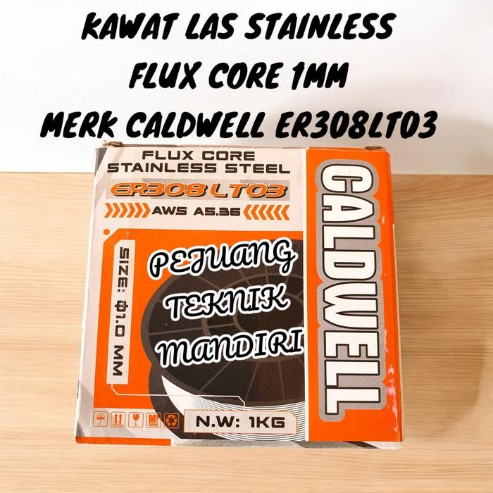 KAWAT LAS FLUX CORE STAINLESS 1MM CALDWELL / KAWAT LAS FLUXCORE STAINLESS 1 MM CALDWELL