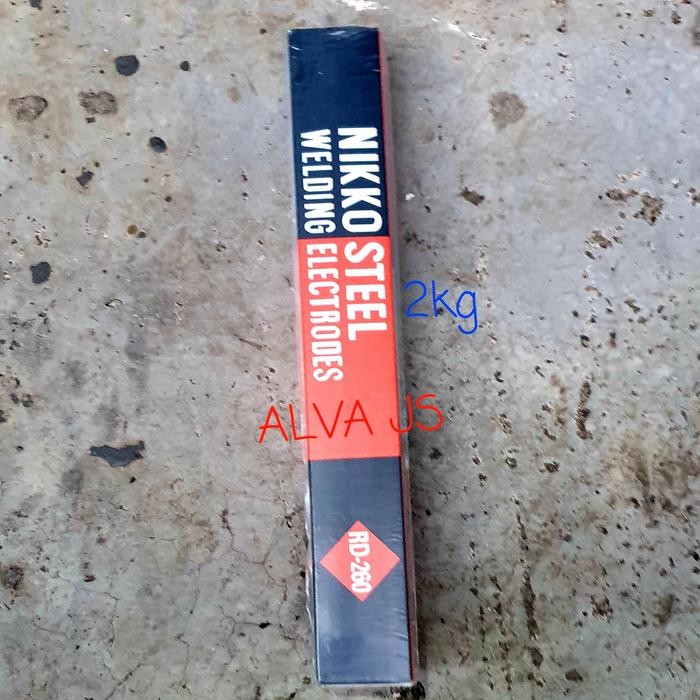 KAWAT LAS NIKKO RD 260 2MILI / NIKKO8MILI STEEL RD 260 ( 2KG )