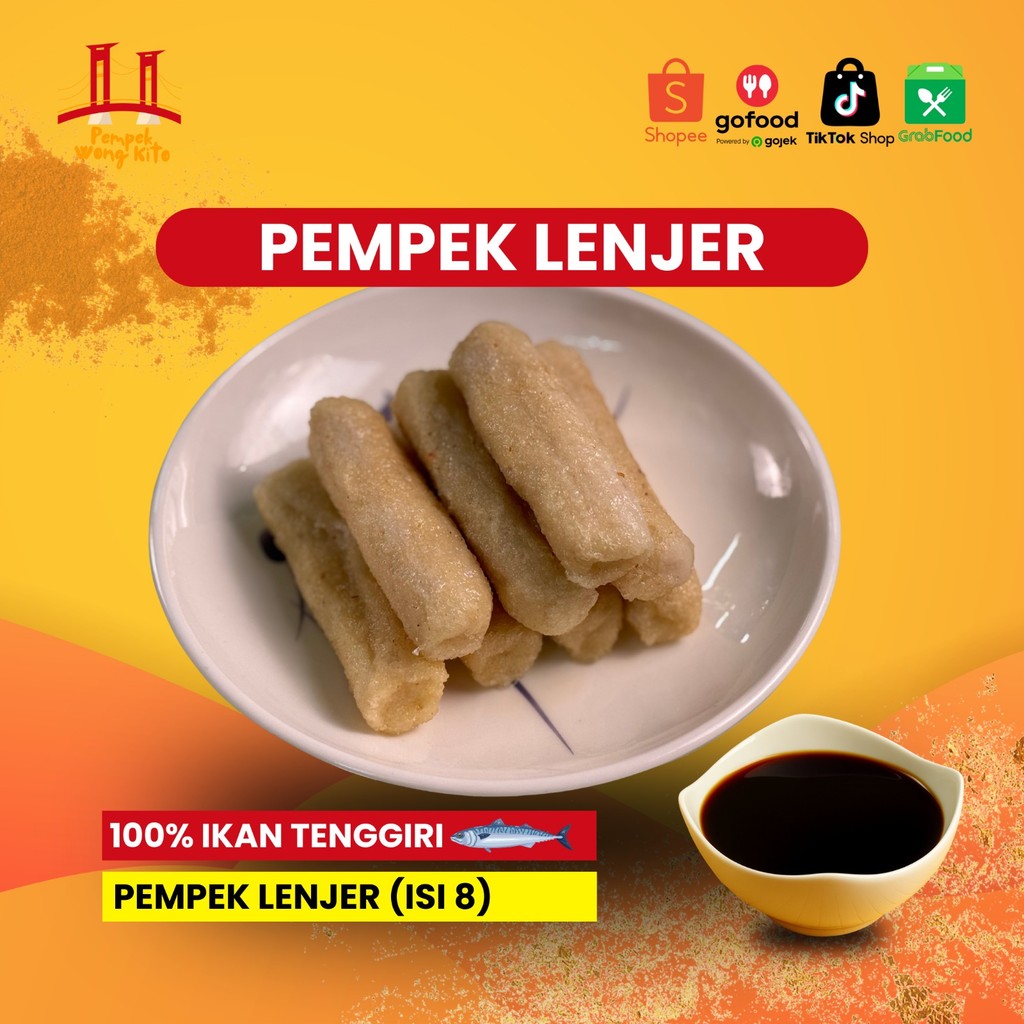 

Pempek WongKito - Pempek Asli Pelembang - Paket Lenjer 8Pcs