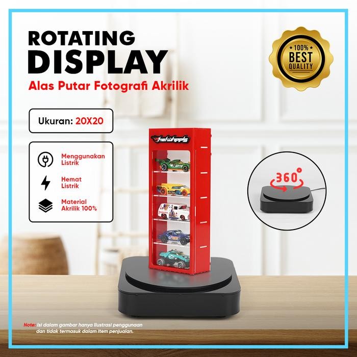 Rotating Display / Rotary Display / Meja Putar Akrilik Small 20x20cm