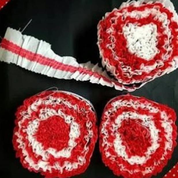 

(Allthebest) Kertas Krep Kerut Merah Putih HUT RI / Dekorasi 17 Agustus / Sepeda