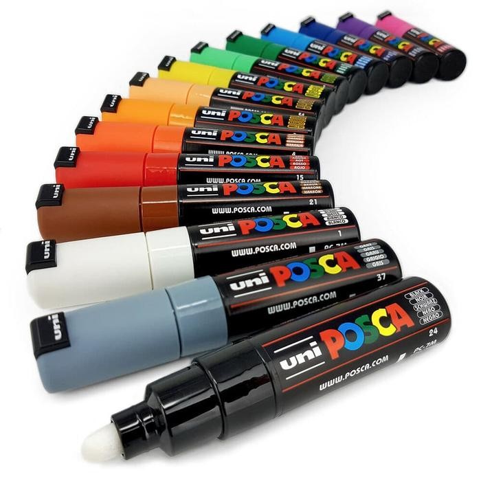 

UNI POSCA PAINT MARKER PC-7M Large Bullet Polyester Tip