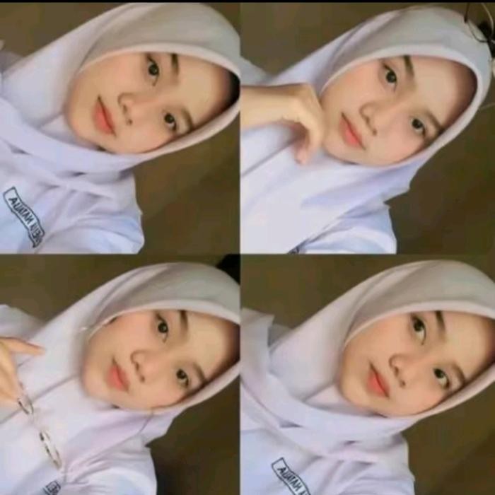 (Allthebest) Hijab Segi 4 Anak Sekolah SMP dan SMA / Kerudung Segi Empat Basic Voal Polos Jahit Tepi