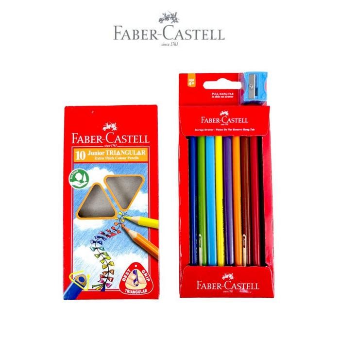 

Faber-Castell Junior Triangular Pensil Warna set 10/20/30