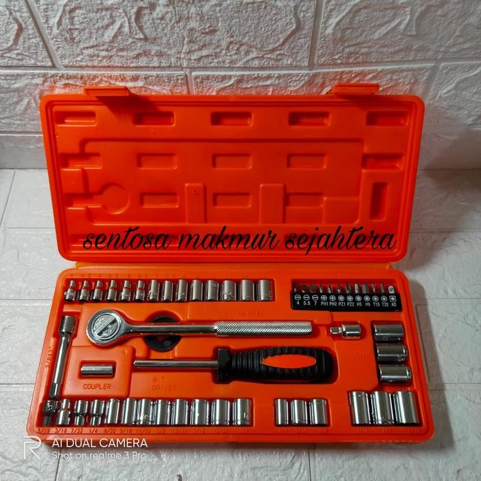 Terbaru Kenmaster Kunci Sok Set 54 Pcs Kenmaster- Kunci Sock Set- Tool Kit