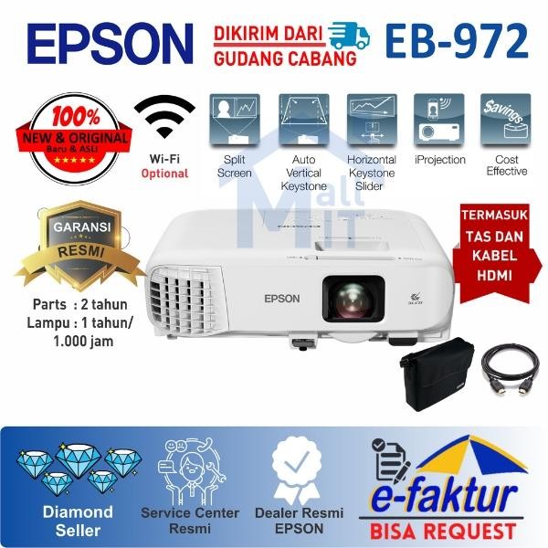 FES4 Proyektor Epson Eb-972 Epson Eb972 Epson Eb 972 Garansi Resmi