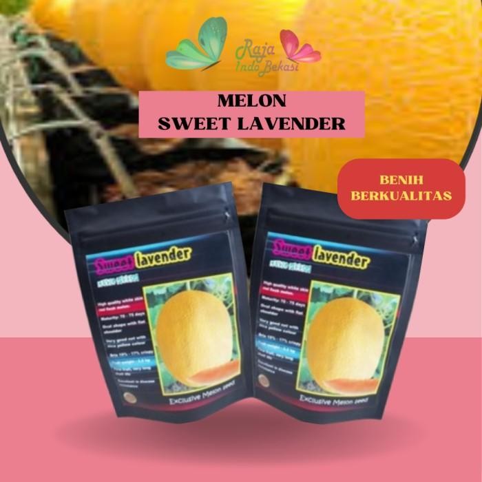 ORI BENIH F1 Melon SWEET LAVENDER Repack Isi 10 50 100 Biji Melon Ekslusif Bibit Melon Sweet Net