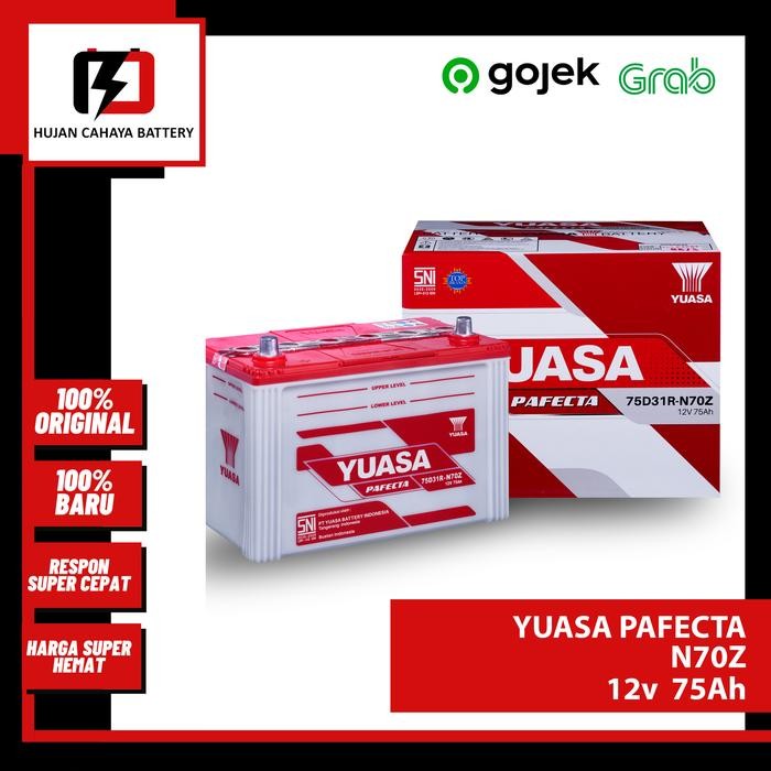 Aki Mobil YUASA PAFECTA N70Z / N-70-Z / N 70 Z - Aki ISUZU ELF NHR 55