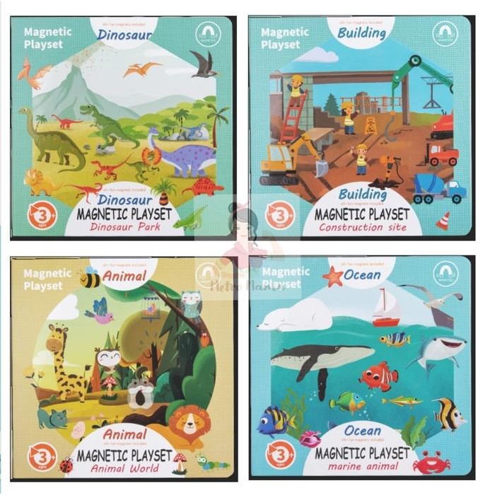 

Buku Stiker Magnet Anak/Magnetic Sticker Book/Buku Menempel Edukasi