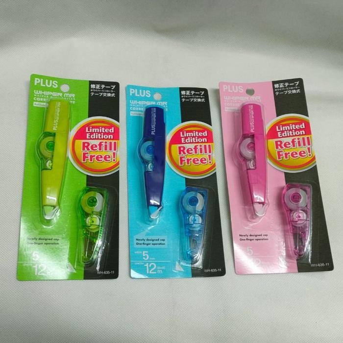 

I77W Correction Tape Plus Wh-635-11 Japan Mr Refillable & Refill Asli Murah