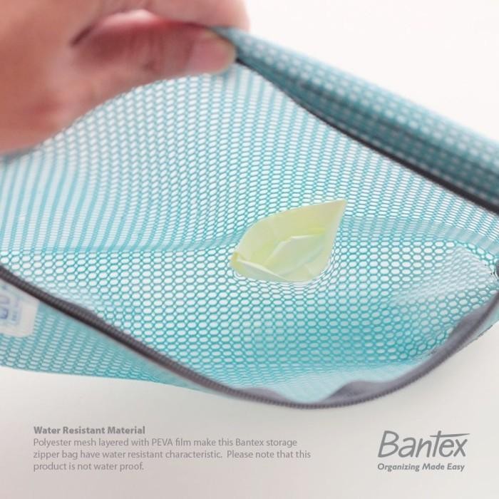 

I77W Bantex Zipper Storage Pouch Cheque Handbag Pencil Case - 8108