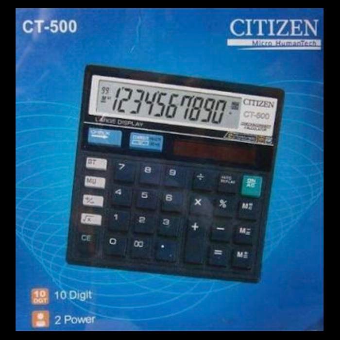 

X689 Kalkulator Citizen 500 10 Digit Angka
