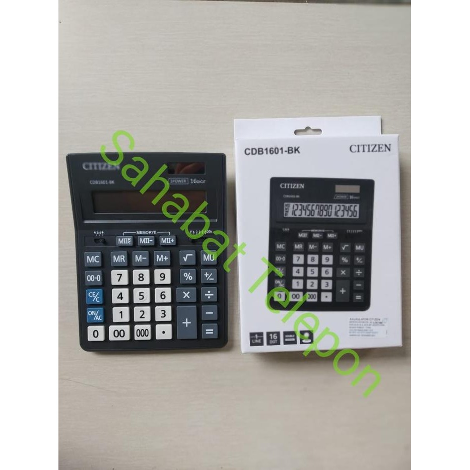 

X689 Kalkulator Citizen Cdb1601-Bk (Original)