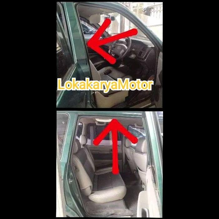 Karet Fullset Mobil Kijang Kapsul Pintu Depan+Pintu Tengah+Bagasi