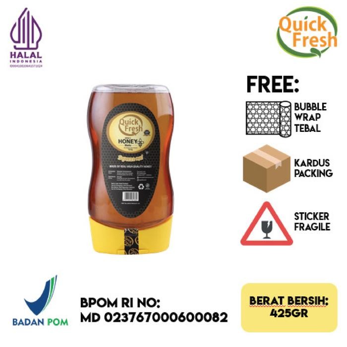 

[ANTI PECAH] Quick Fresh Honey / Madu 425G (Squeeze)