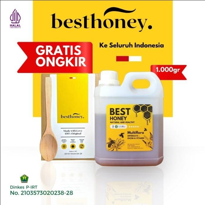 

Best Honey Madu Asli Madu Multiflora Original 1kg