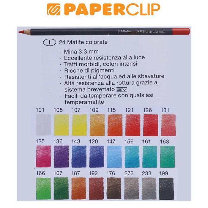 

PENSIL WARNA / COLOR PENCIL FABER CASTELL GOLDFABER 114724 24C