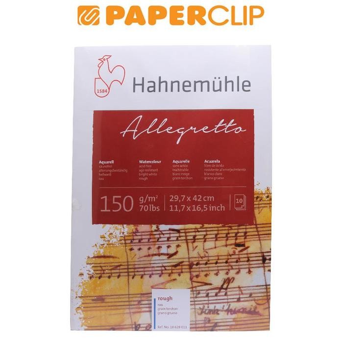 

WATERCOLOR PAD HAHNEMUHLE ALLEGRETTO A3 150G 10628011