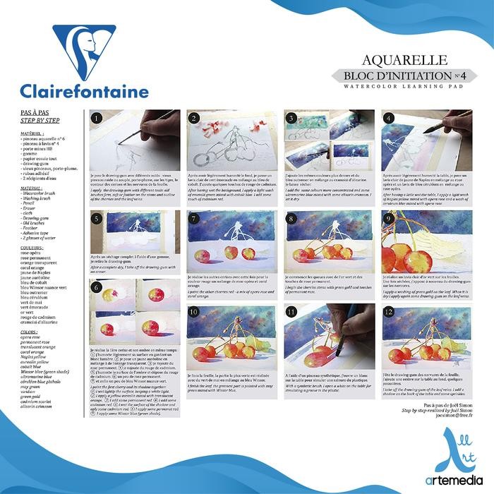 

Kertas Cat Air Clairefontaine No. 4 Watercolor Learning Pad