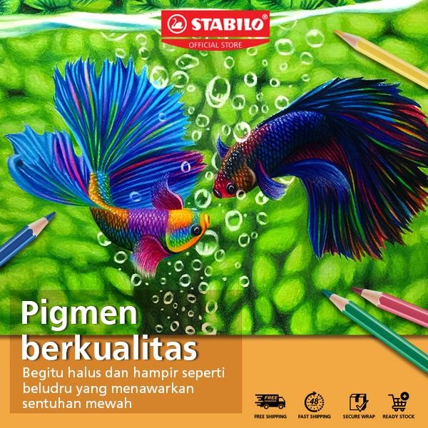 

STABILO Swans ARTY Colored Pencils / Pensil Warna STABILO Set Lengkap Isi 100