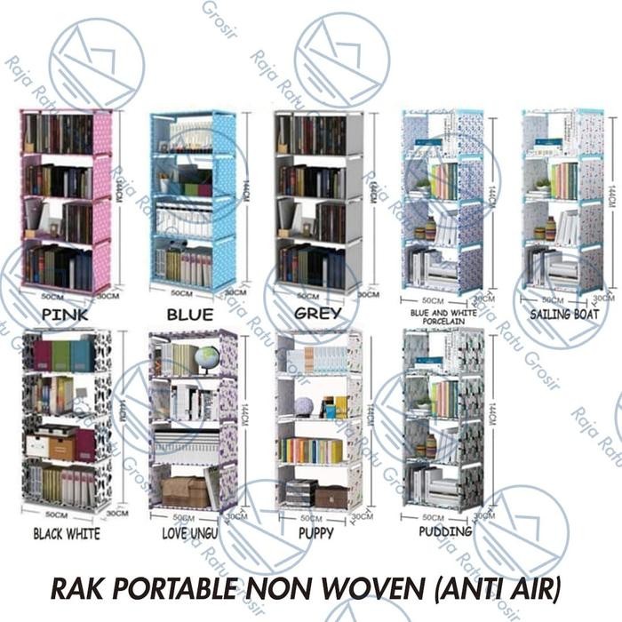 RAK ORGANIZER BUKU 8 SEKAT DIY BAHAN PLASTIK MULTIFUNGSI WARNA WARNI