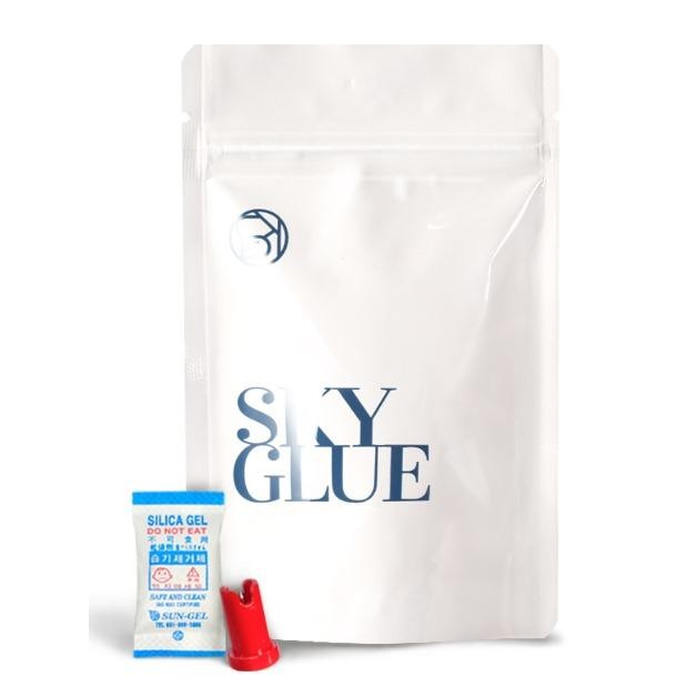 Sky Glue Clear Tutup Biru Untuk Eyelash Extension