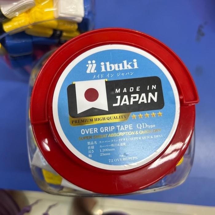 GRIP RAKET BADMINTON TENNIS IBUKI SUPER QUICK DRY ORIGINAL MURAH KARET