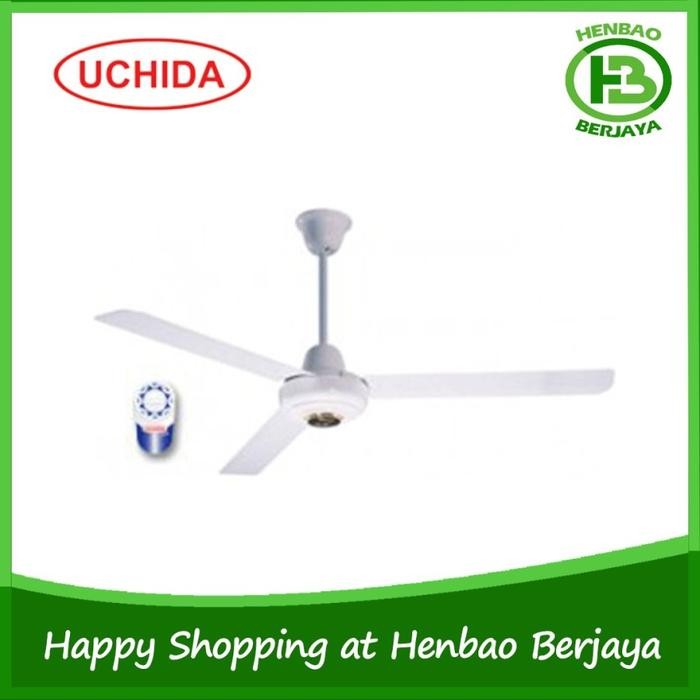 55Q8 Uchida Ceiling Fan Kipas Angin Plafon Putih 48" 120Cm Cf240 Cf 240
